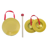 Maxbell Mini Small Hand Cymbals Gong Instrument for Holiday Celebration Parties Kids 12cm