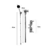 Maxbell Cymbal Arm Cymbal Stand Holder Support for Drum Cymbal Percussion Instrument