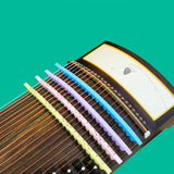 Maxbell Guzheng Mute Professional Accessories Durable Musical Parts Silent Weak Belt Purple