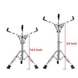 Maxbell Snare Drum Stand Nonslip Double Braced Tripod for Stage Practice Performance
