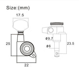 Maxbell Guitar Tuning Pegs Accessories Replacement Metal Guitar Tuner Machine Heads right