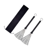 Maxbell 2Pcs Retractable Drum Wire Brushes Drum Brushes for Folk Beginner Practicing