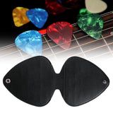 Maxbell Portable Guitar Picks Holder Guitar Pick Case for Kids Friends Guitar Player Black