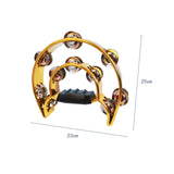 Maxbell Hi Hat Tambourine Music Rhythm Tambourine for Creative Drum Kits Enthusiasts