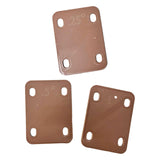 Maxbell 3Pcs Guitar Neck Plate Guitar Neck Shims Set for Guitarist Guitar Masters