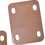Maxbell 3Pcs Guitar Neck Plate Guitar Neck Shims Set for Guitarist Guitar Masters