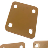 Maxbell 3Pcs Guitar Neck Plate Guitar Neck Shims Set for Guitarist Guitar Masters