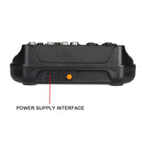 Maxbell 4 Channel Mixer with Sound Board for Webcast Instrument Recording Singing