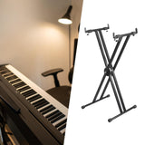 Maxbell x Shaped Keyboard Stand Universal Portable Iron Digital Piano Stand for Stage