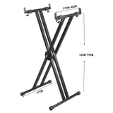 Maxbell x Shaped Keyboard Stand Universal Portable Iron Digital Piano Stand for Stage