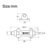 Maxbell Single Tremolo Bridge Stabilizer Stopper Metal Accessory for Electric Guitar