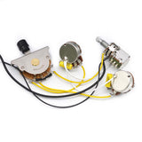 Maxbell Electric Guitar Wiring Kits Professional Durable 1 Volume 2 Tones Replacement