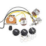 Maxbell Electric Guitar Wiring Kits Professional Durable 1 Volume 2 Tones Replacement
