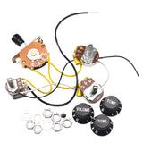 Maxbell Electric Guitar Wiring Kits Professional Durable 1 Volume 2 Tones Replacement