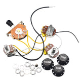 Maxbell Electric Guitar Wiring Kits Professional Durable 1 Volume 2 Tones Replacement
