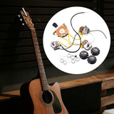Maxbell Electric Guitar Wiring Kits Professional Durable 1 Volume 2 Tones Replacement