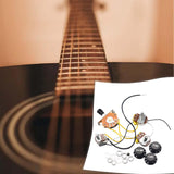 Maxbell Electric Guitar Wiring Kits Professional Durable 1 Volume 2 Tones Replacement