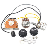 Maxbell Guitar 1 Tone 1 Volume LP Bass Rotary Potentiometer Humbucker Wiring Harness