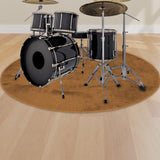 Maxbell Electrical Drum Carpet Thick Soft Suede Drum Rug for Practice Home Apartment Round 12cm