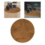 Maxbell Electrical Drum Carpet Thick Soft Suede Drum Rug for Practice Home Apartment Round 12cm