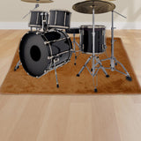 Maxbell Electrical Drum Carpet Thick Soft Suede Drum Rug for Practice Home Apartment Rectangle 12cmx16cm