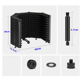 Maxbell Microphone Isolation Shield Vocal Recording Panel for Podcasts Recording