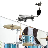 Maxbell Cowbell or Cymbal Mounting Clamp Arm for Percussion Instrument Drum Hardware Cowbell Clamp