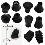 Maxbell 3 Pieces Drum Feet Slipcover Drum Hardware Replacement Percussion Instrument Style A