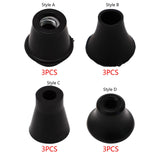 Maxbell 3 Pieces Drum Feet Slipcover Drum Hardware Replacement Percussion Instrument Style A