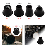Maxbell 3 Pieces Drum Feet Slipcover Drum Hardware Replacement Percussion Instrument Style A