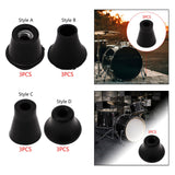 Maxbell 3 Pieces Drum Feet Slipcover Drum Hardware Replacement Percussion Instrument Style A