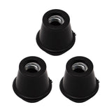 Maxbell 3 Pieces Drum Feet Slipcover Drum Hardware Replacement Percussion Instrument Style A