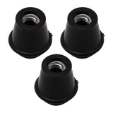 Maxbell 3 Pieces Drum Feet Slipcover Drum Hardware Replacement Percussion Instrument Style A