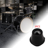 Maxbell 3 Pieces Drum Feet Slipcover Drum Hardware Replacement Percussion Instrument Style A