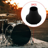 Maxbell 3 Pieces Drum Feet Slipcover Drum Hardware Replacement Percussion Instrument Style B