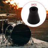 Maxbell 3 Pieces Drum Feet Slipcover Drum Hardware Replacement Percussion Instrument Style C