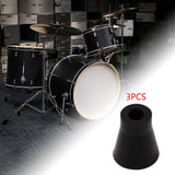 Maxbell 3 Pieces Drum Feet Slipcover Drum Hardware Replacement Percussion Instrument Style C