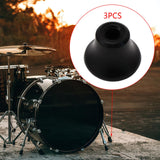 Maxbell 3 Pieces Drum Feet Slipcover Drum Hardware Replacement Percussion Instrument Style D