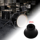 Maxbell 3 Pieces Drum Feet Slipcover Drum Hardware Replacement Percussion Instrument Style D