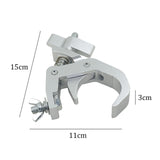 Maxbell Stage Lights Clamp Easy to Install Sturdy Moving Head Beam Clamps Sliver