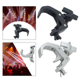 Maxbell Stage Lights Clamp Easy to Install Sturdy Moving Head Beam Clamps Sliver