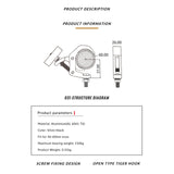 Maxbell Stage Lights Clamp Easy to Install Sturdy Moving Head Beam Clamps Sliver