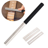 Maxbell Guitar Fret Crowning Dressing File with Fretboard Guards for Electric Guitar