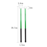 Maxbell 2Pcs Felt Head Timpani Sticks Alloy for Music Education Lotus Drum Hand Drum green