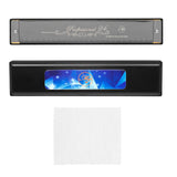 Maxbell Harmonica Toy 24 Hole Diatonic Harmonica for Students Beginners Professional Black