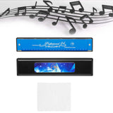 Maxbell Harmonica Toy 24 Hole Diatonic Harmonica for Students Beginners Professional Blue