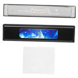 Maxbell Harmonica Toy 24 Hole Diatonic Harmonica for Students Beginners Professional Argent