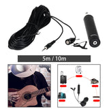 Maxbell Condenser Microphone Speaker Saxophone Microphone for Clarinet Trumpet Cello 16.5ft Cable