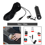 Maxbell Condenser Microphone Speaker Saxophone Microphone for Clarinet Trumpet Cello 16.5ft Cable