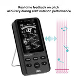 Maxbell Digital Metronome Tuner Easy to Use Rechargeable for Trumpet Guitar Clarinet